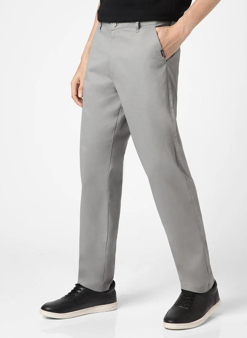 Urbano Fashion  Urbano Fashion Men's Light Blue Cotton Regular Fit Casual Chinos Trousers Stretch for Men | Best Price UAE